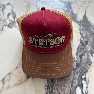 STETSON | On The Road Red/Light Brown Trucker Hat